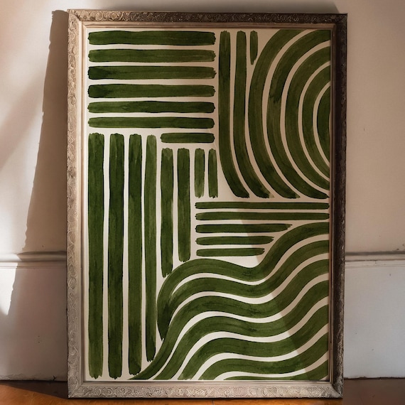Abstract Line Art, Minimalist Geometric Poster