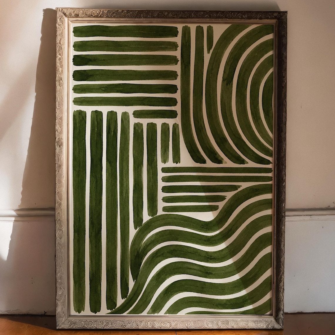 Abstract Line Art, Minimalist Geometric Poster