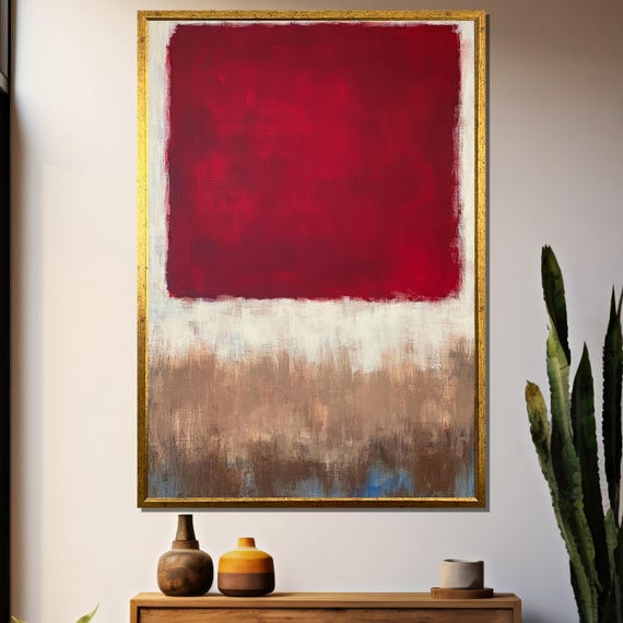 Mark Rothko Painting, Abstract Contemporary Decor