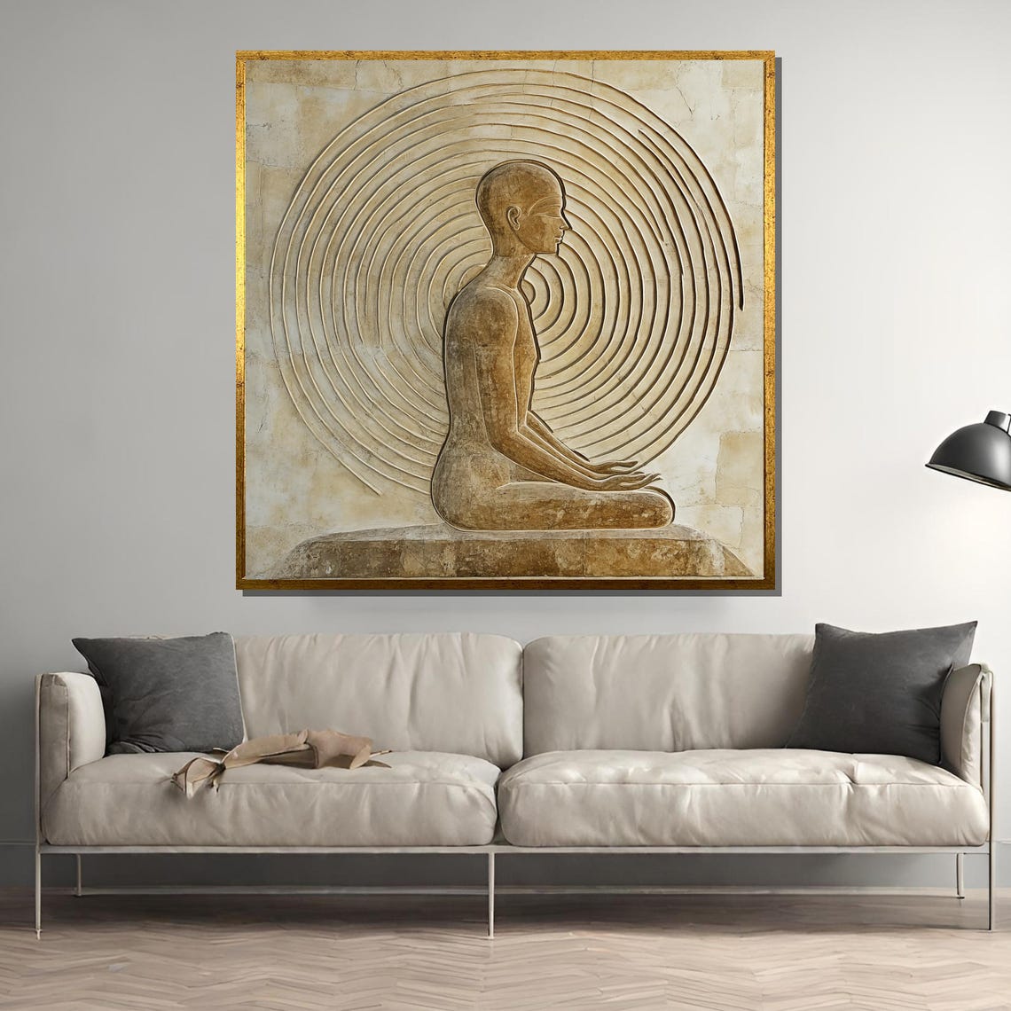 Ancient Meditation, Egyptian Style Zen Sculpture