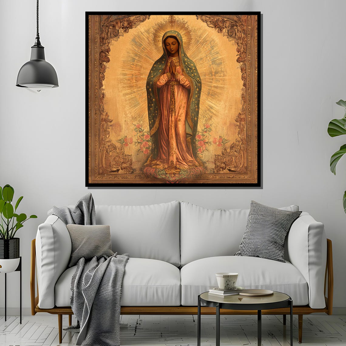 Our Lady Of Guadalupe Painting, Catholic Virgin Mary - Image 2