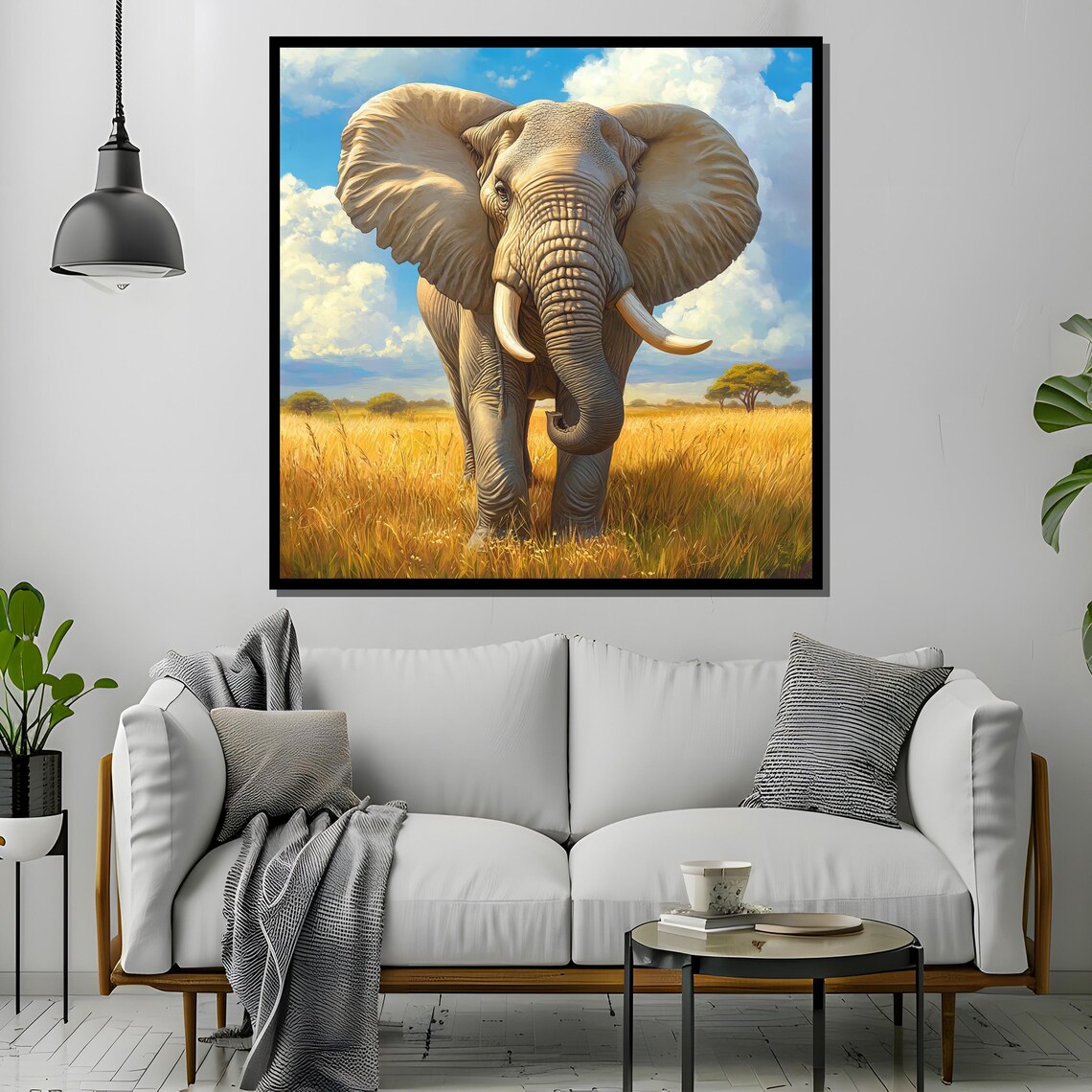 Majestic African Elephant Safari Wildlife Decor - Image 2