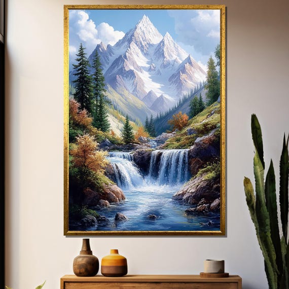 Majestic Mountain Travel Poster