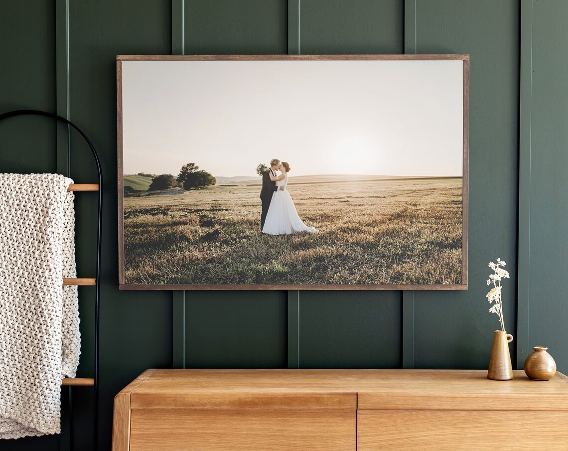 Personalized Wedding Photo Family Portrait Art Print
