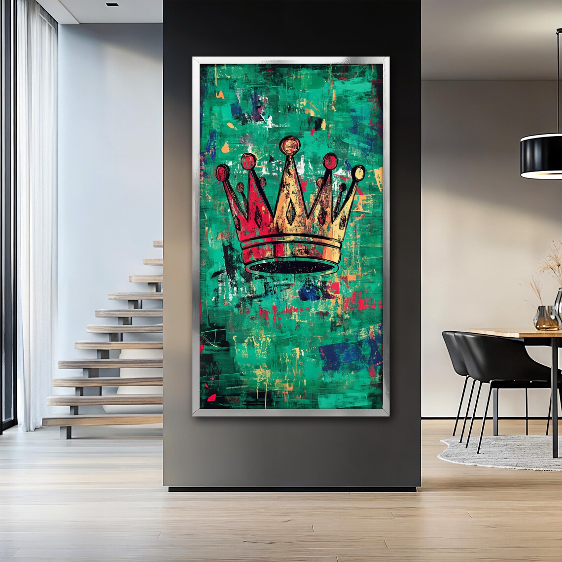 Crown Painting, Graffiti Style Urban Pop Art - Image 2