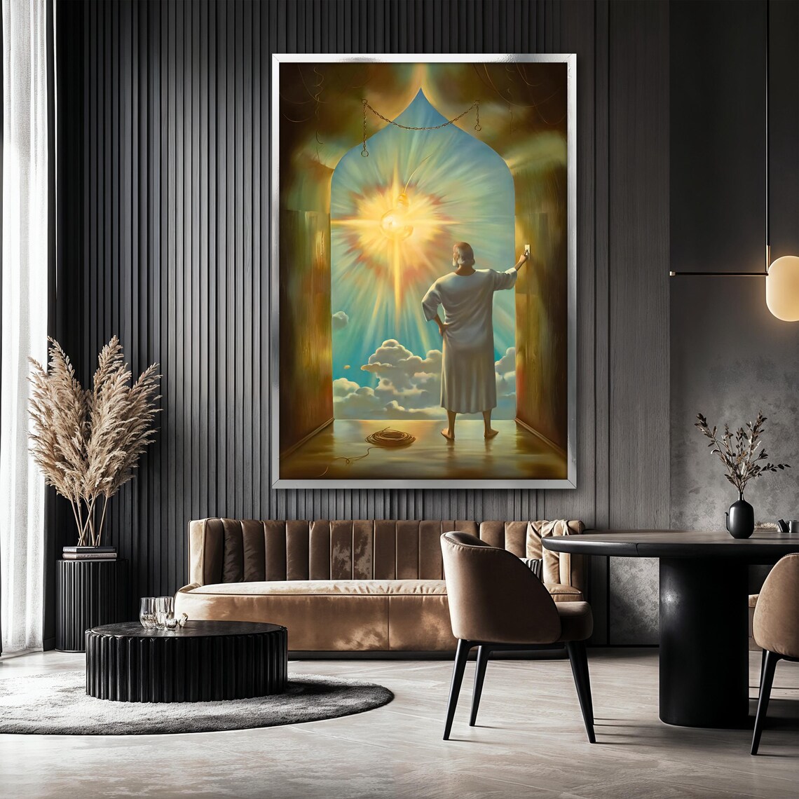 Salvador Dali Style Light Portal, Surreal Dreamscape - Image 2