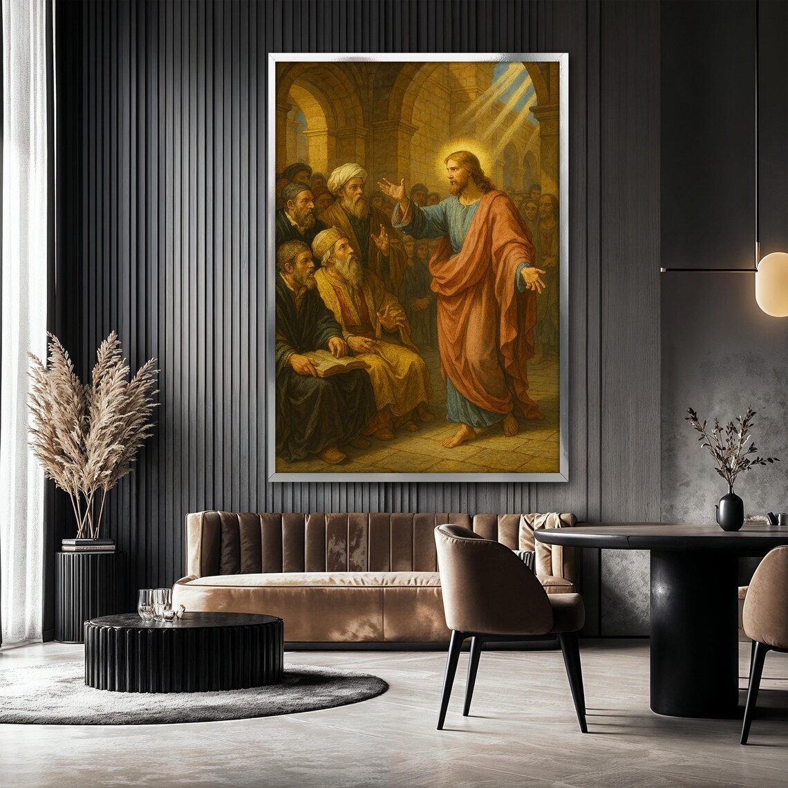 Jesus Teaching In The Temple, Gospel Wisdom Art - Image 2