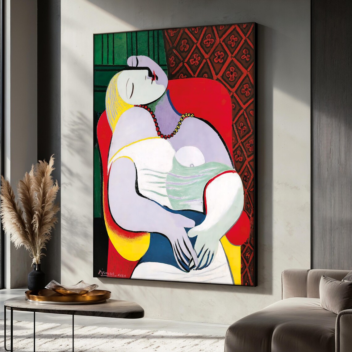 Pablo Picasso Le Rêve, Abstract Art Print