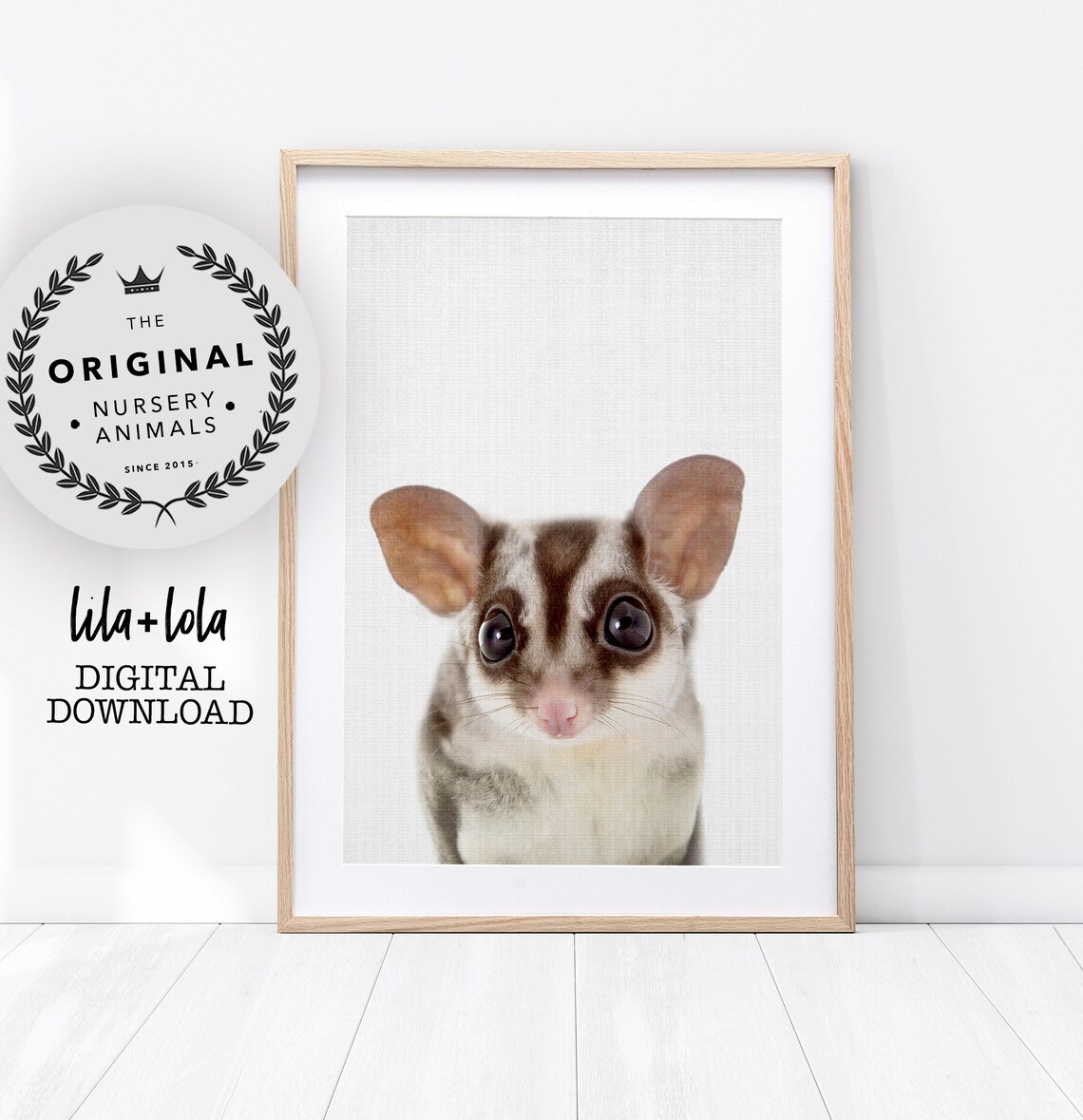 Baby Sugar Glider Print, Australian Nursery Animal Decor