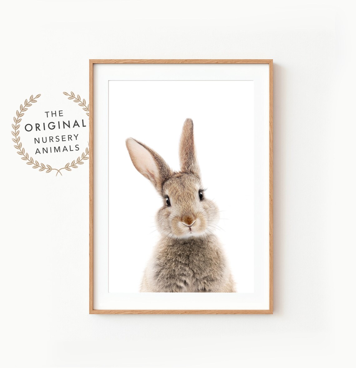 Bunny Wall Art Print, Nursery Rabbit Decor