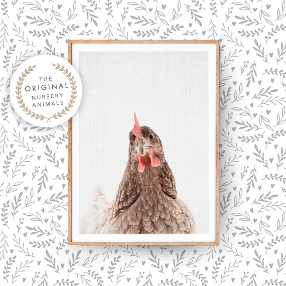 Chicken Farmhouse Nursery Art Print