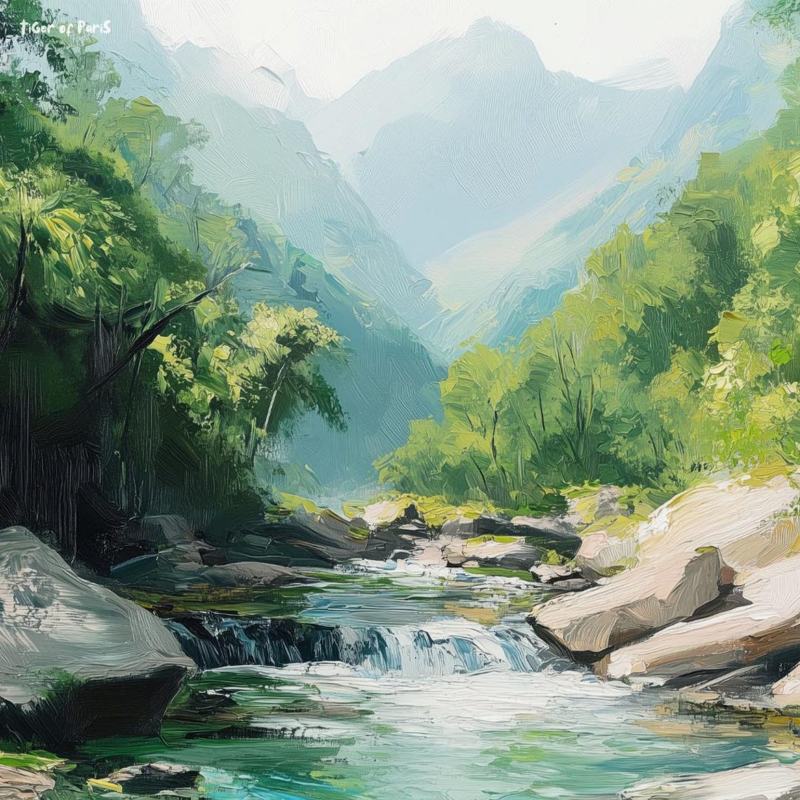 Frame Tv Art Mountain River Landscape Nature Wall Art 169 - Image 3