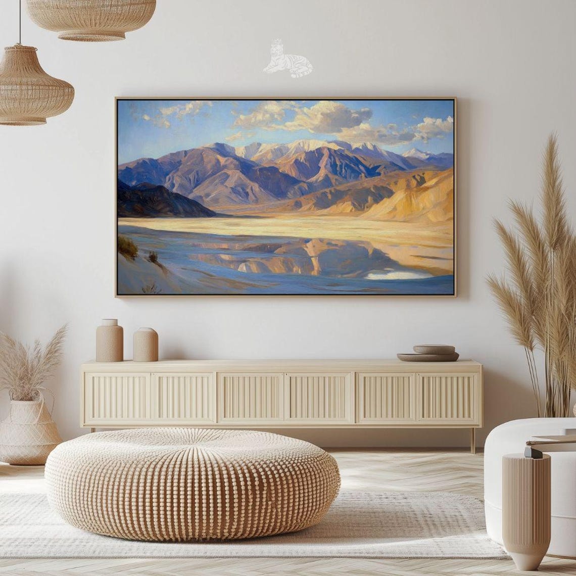 Frame Tv Art Desert Mountain Frame Tv Art Wall Art Modern Landscape - Image 2