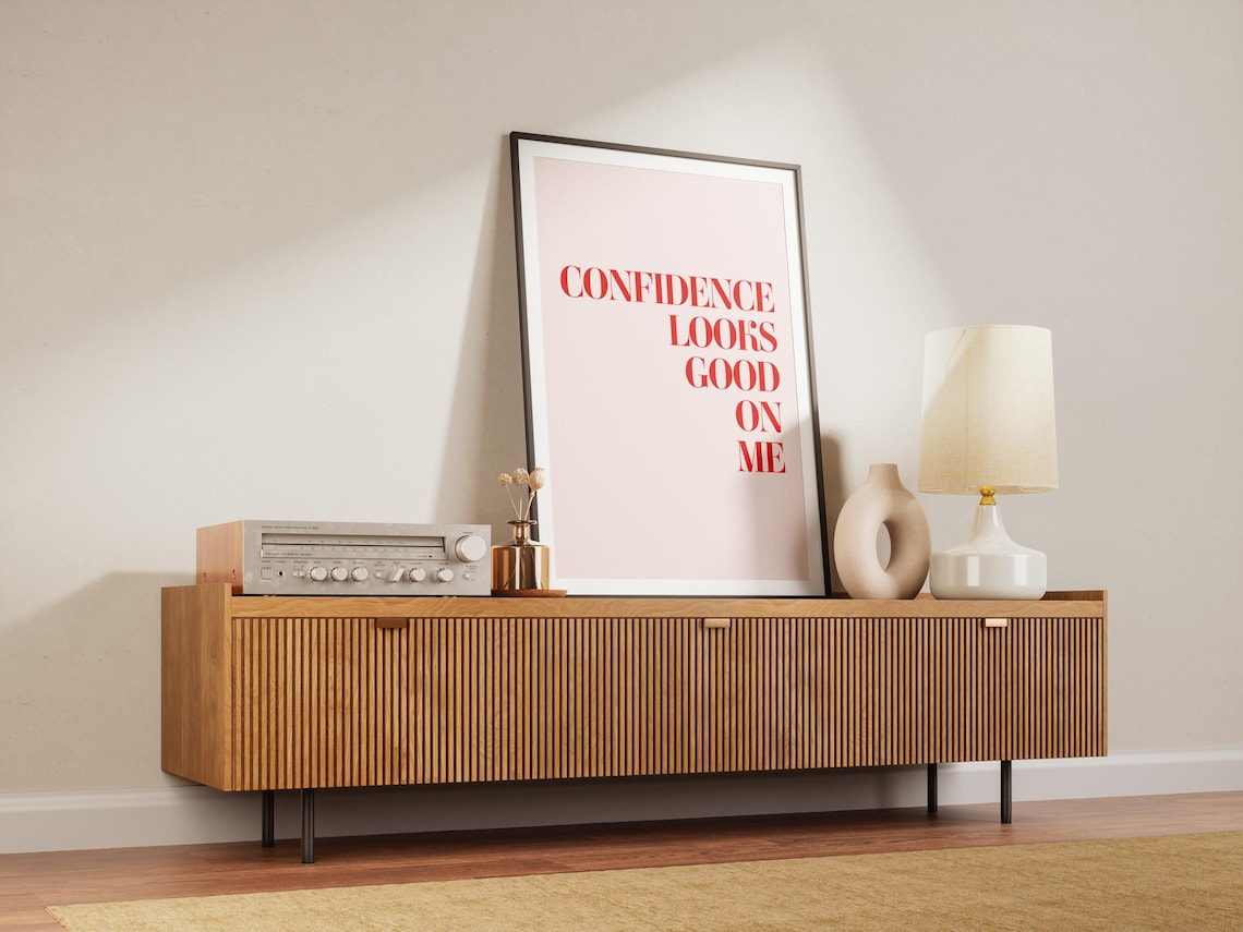 Confidence Looks Good On Me Affirmation Poster - Image 3