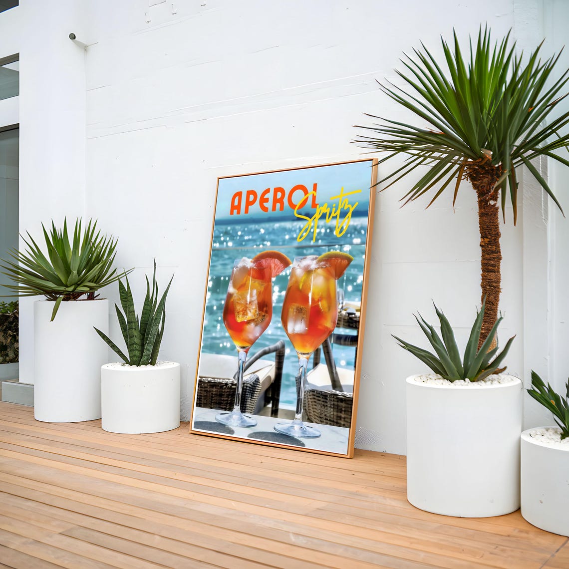 Aperol Spritz, Italian Drink Art for Bar Decor - Image 8