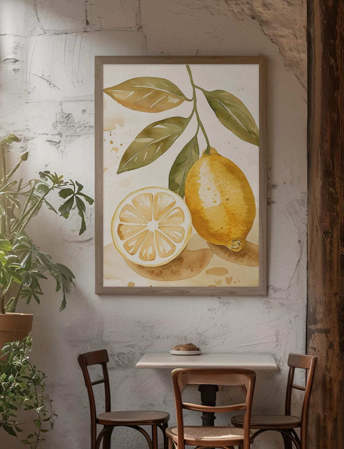 Vintage Lemon Poster, Rustic Home Decor - Image 3