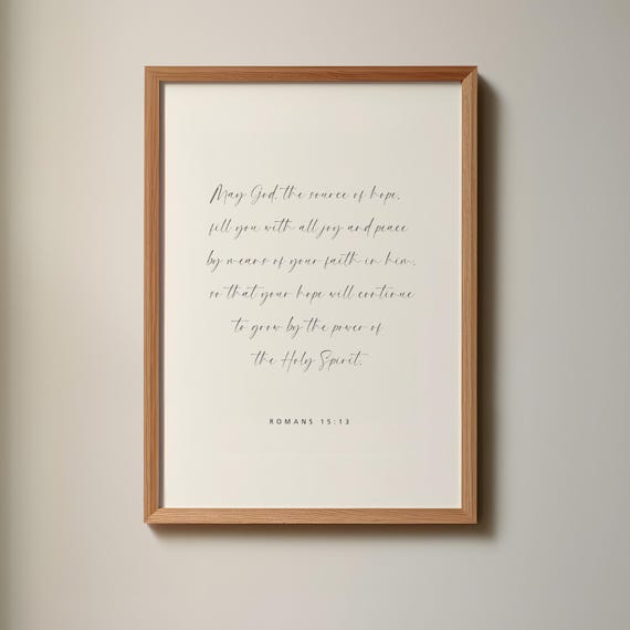 Romans 15:13 - Minimalist Christian Scripture