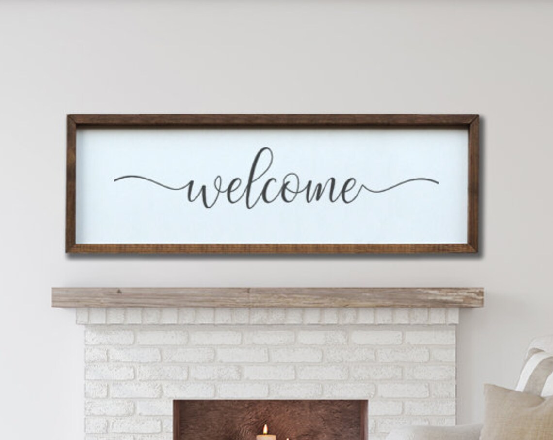 Welcome Sign Entryway Decor, Wall Art Print - Image 3