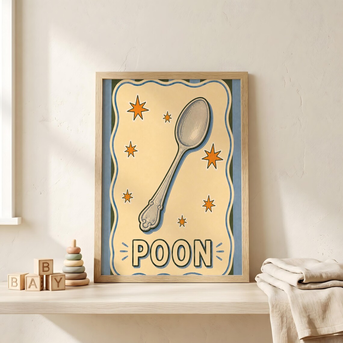Toddler Boy Nursery Wall Art, Personalised Keepsake Art Print