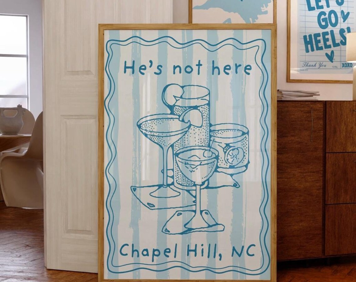 Customizable College Bar Wall Decor Art Print
