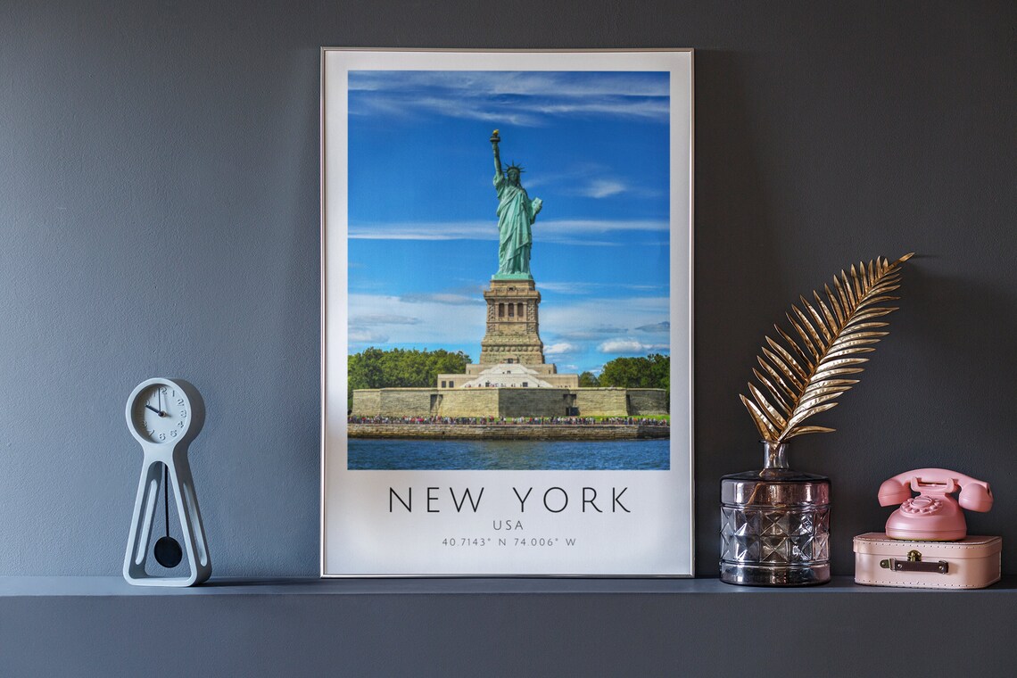 Statue Of Liberty, New York City Travel Poster