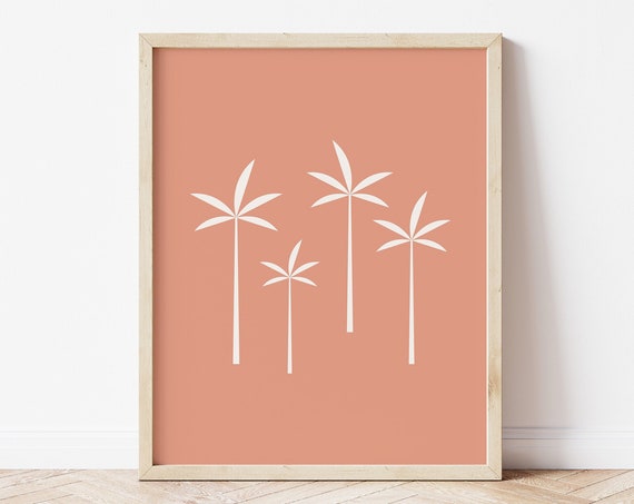 Palm Tree Boho Beach Nursery Art Print