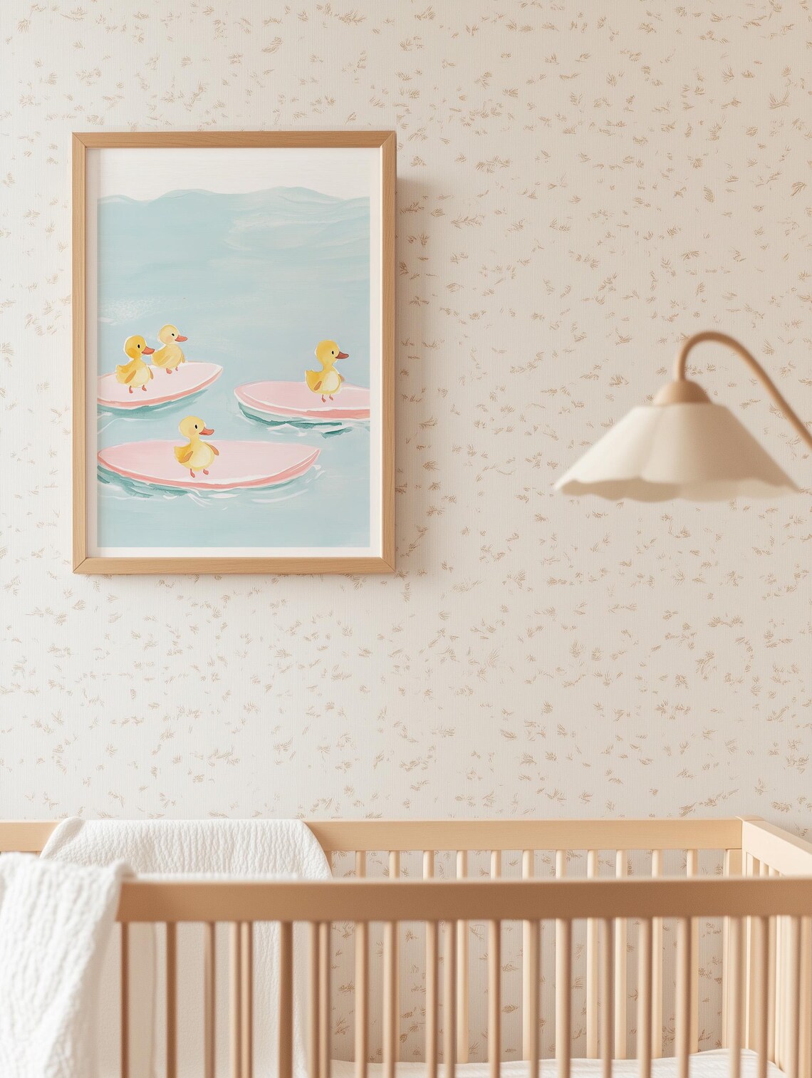 Duckling Nursery Vintage Duck Poster, Cute Baby Room - Image 3