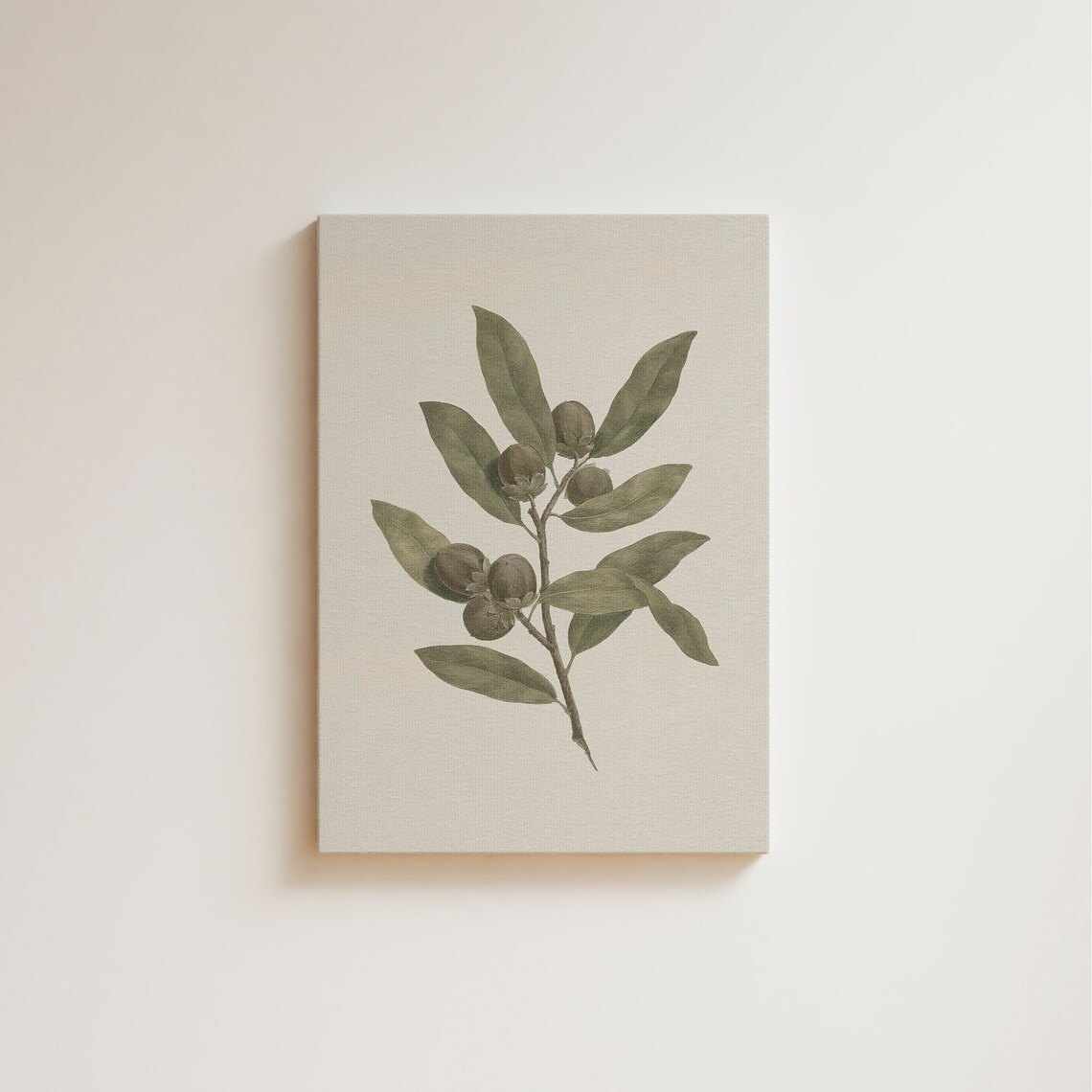 Vintage Botanical Branch Drawing, Neutral Wall Print - Image 3