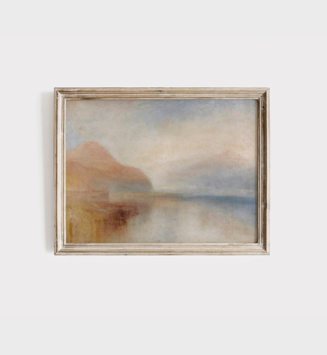 Muted Landscape Cloud Painting, Soft Neutral Art Print - Image 5