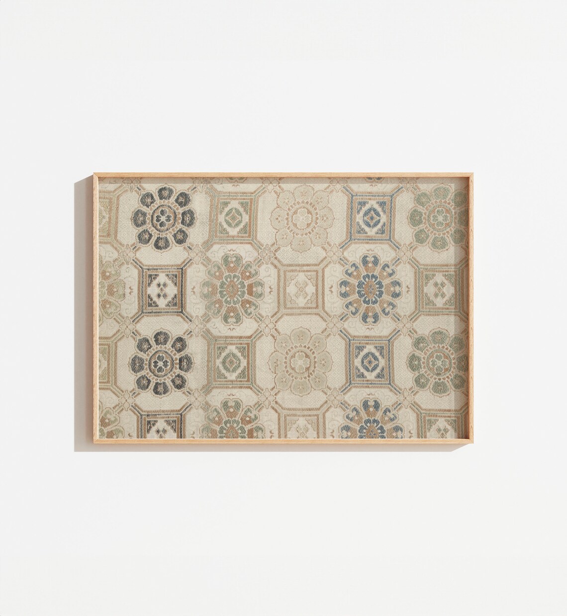 Vintage Neutral Cream Tapestry Art Print