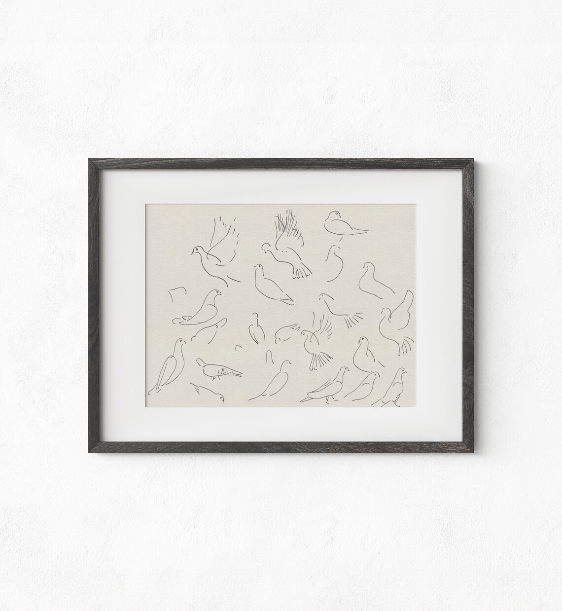 Vintage Bird Drawing, Antique Rustic Wall Art - Image 3