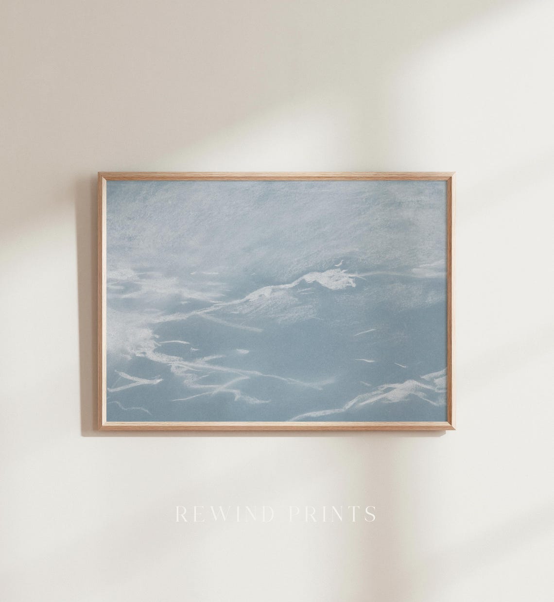 Vintage Blue Sky Painting, Art Print - Image 2