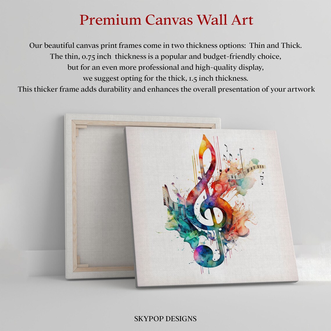 Symphony Music Room Art Print, Musical Wall Decor - Image 3