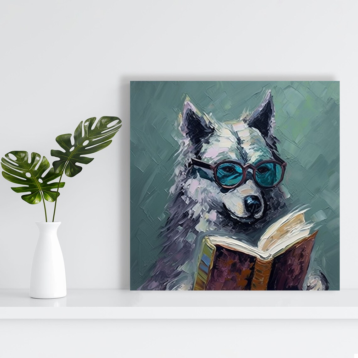 Fox With Glasses Art Print, Modern Animal Wall Decor - Image 3