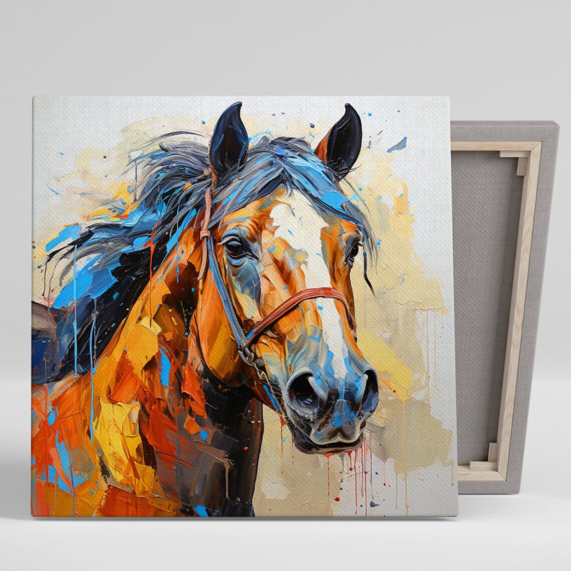 Horse Expressionism Art Print, Contemporary Abstract
