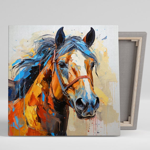 Horse Expressionism Art Print, Contemporary Abstract