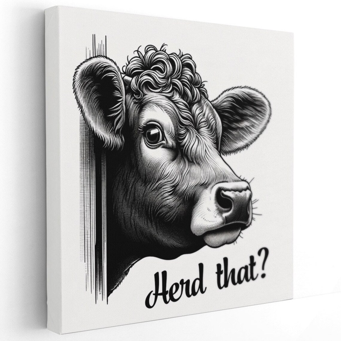 Cow Bathroom Art, Funny Farmhouse Bathroom Poster - Image 3
