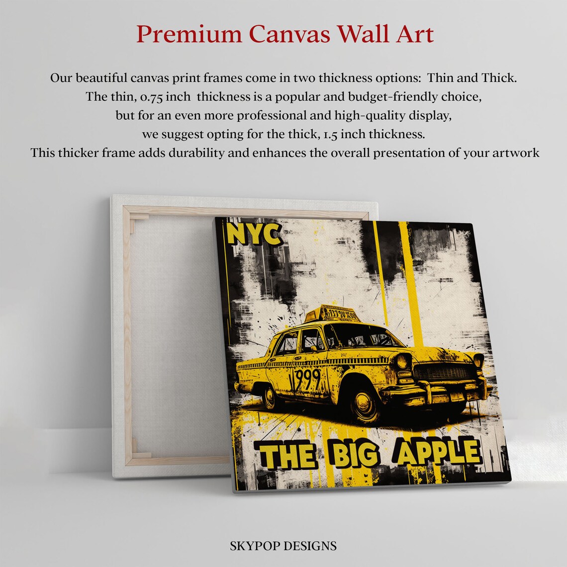 Abstract New York NYC Art Print, Modern Wall Decor - Image 2
