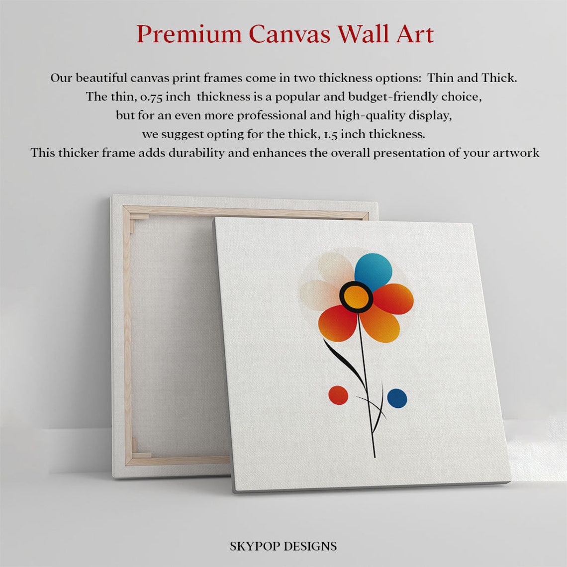 Minimalist Abstract Flower Gradient Petals Modern Botanical Poster - Image 2