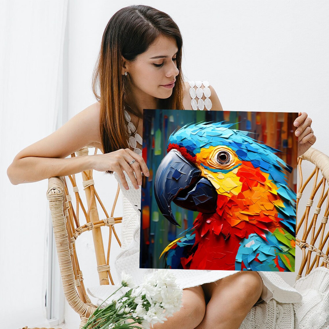 Parrot Wall Decor, Animal Art Print for Living Room - Image 3