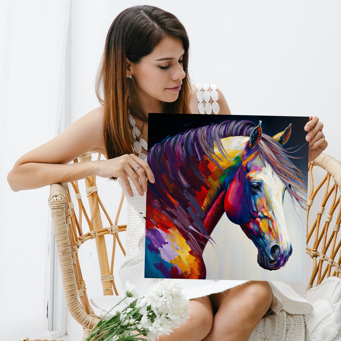Horse Abstract Art Print, Contemporary Wall Decor - Image 3