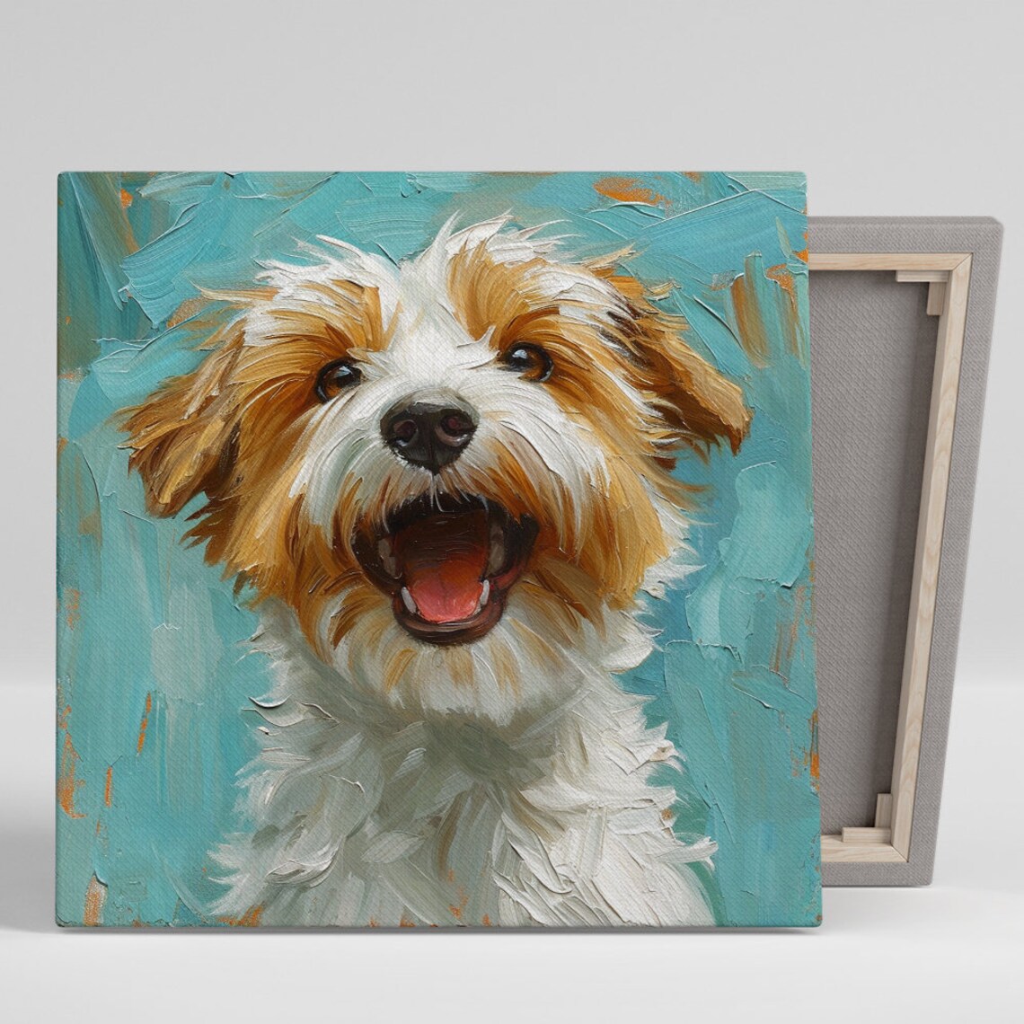 Shih Tzu Whimsical Animal Art Print, Portrait