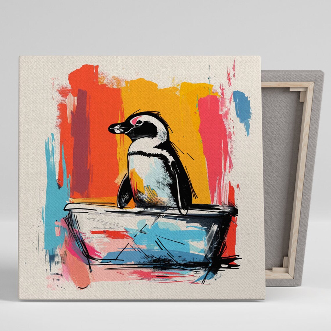 Penguin Contemporary Bohemian Minimalist Art Print