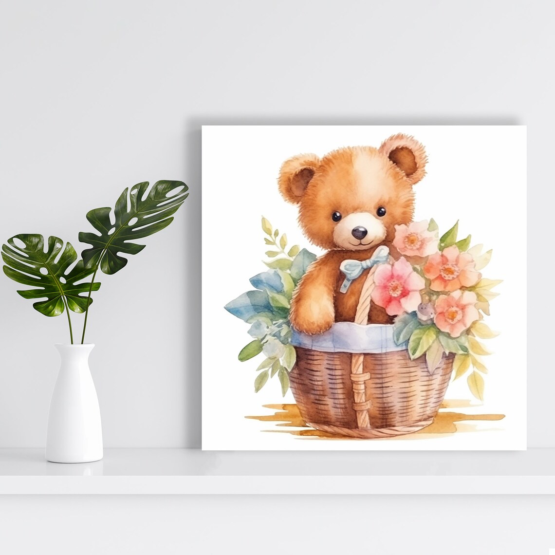 Teddy Bear Nursery Animal Print, Whimsical Decor - Image 2
