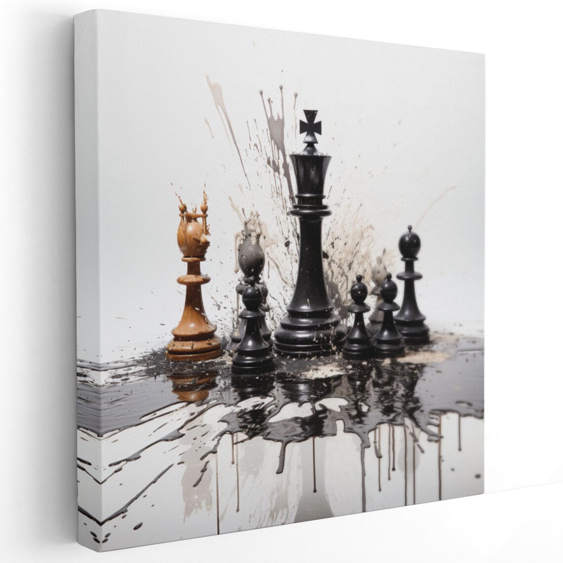 Abstract Chess Minimalist Art Print, Bedroom Decor - Image 2