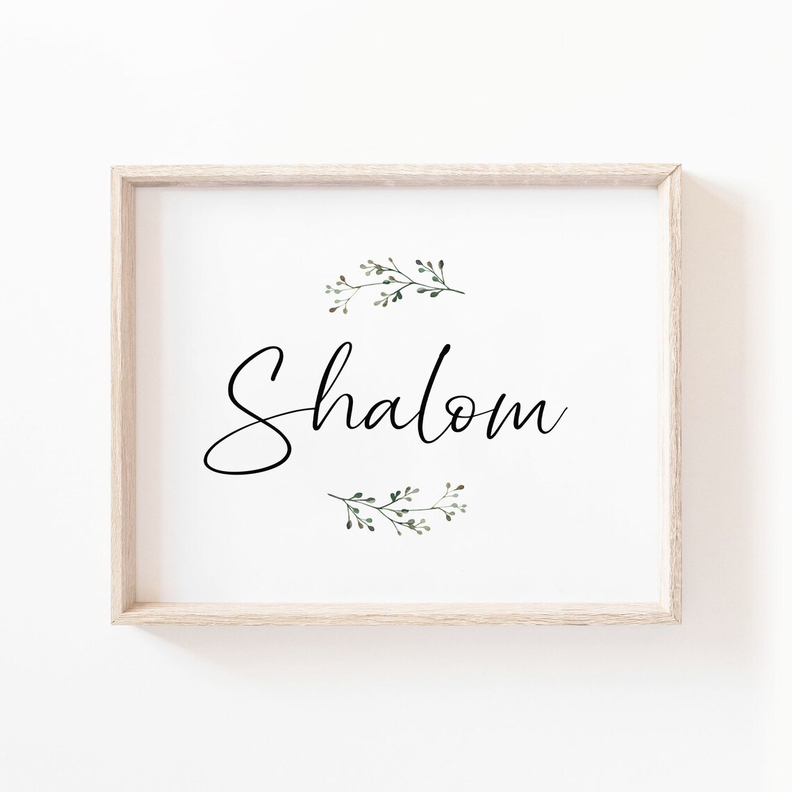 Shalom Botanical Scripture, Christian Home Decor - Image 2