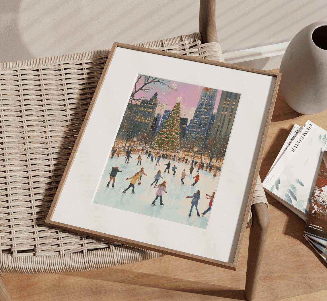 Christmas In The City Central Park Wall Art Print - Image 3