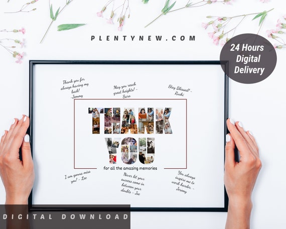 Farewell Custom Thank You Gift Retirement Gift Colleague Farewell Guestbook Gift Going Away Gifts Boss Leavinggoodbye Personalized Guestbook