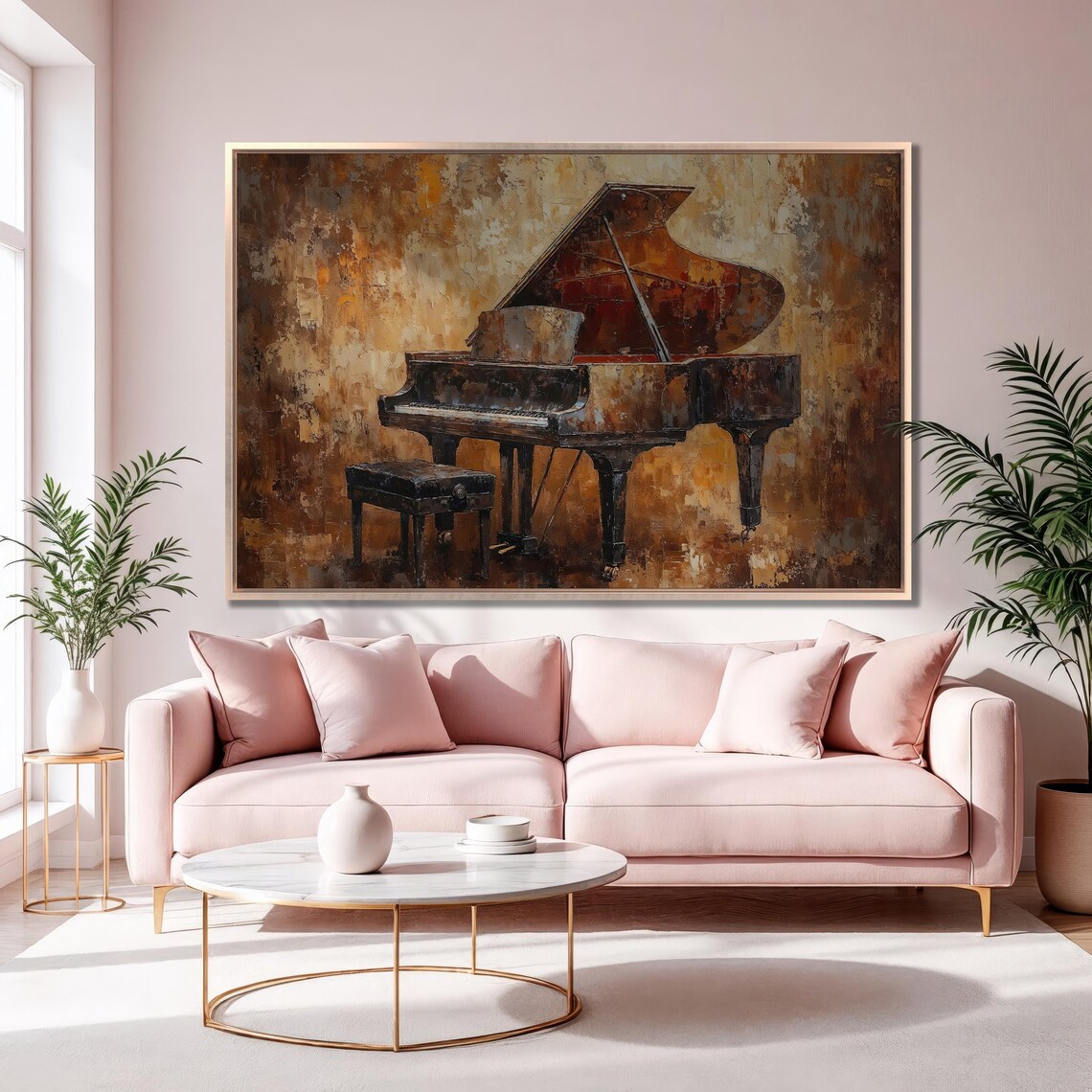 Classical Grand Piano Art Print, Music Decor Gift