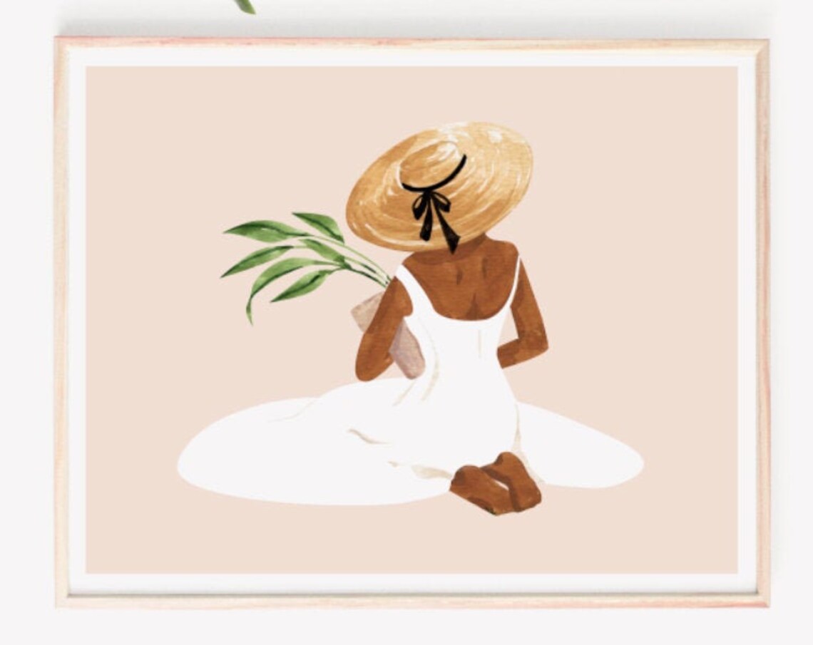 Little Gardener II Art Print, Botanical Illustration